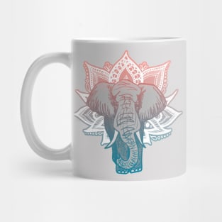 Lotus Elephant Mandala Mug